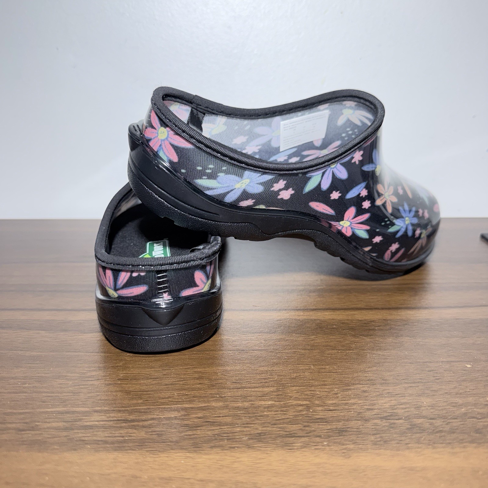 NWT GroundWork Waterproof Garden Clog Women’s Sz 8M Garden Shoe Floral Print