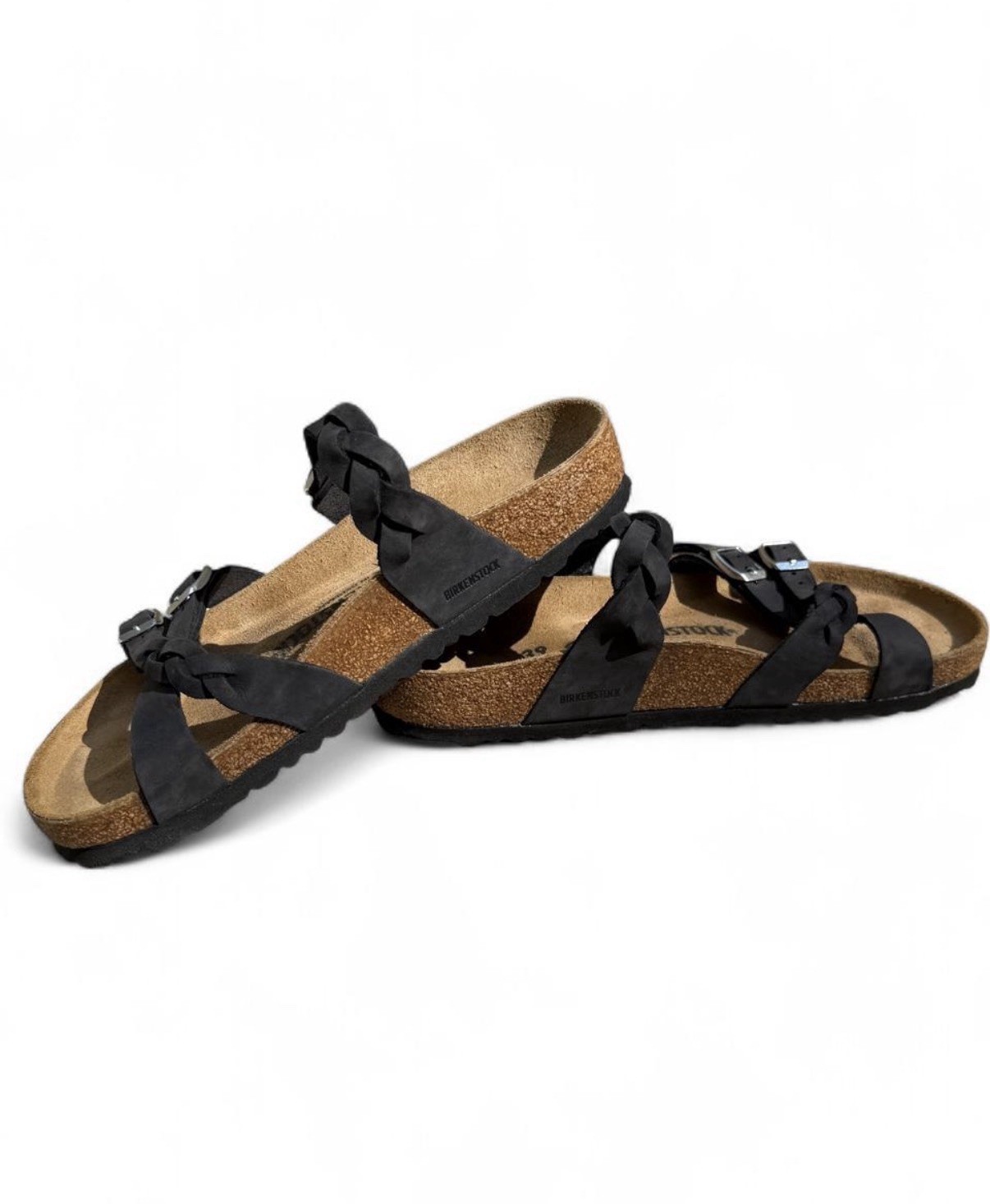 Birkenstock Daloa Black Leather Ankle Strap Sandals Women’s EU 37 US 6-6.5
