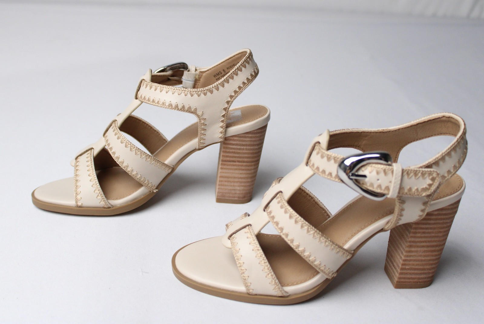 Dolce Vita Women’s Rochella Block Heeled Sandals LB3 Ivory US:6 UK:3.5 EU:36