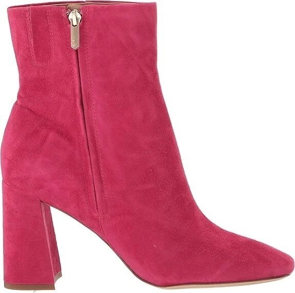 Sugar Womens Element Block Heel Square Toe Dress Booties Fuschia Size 8.5M NIB