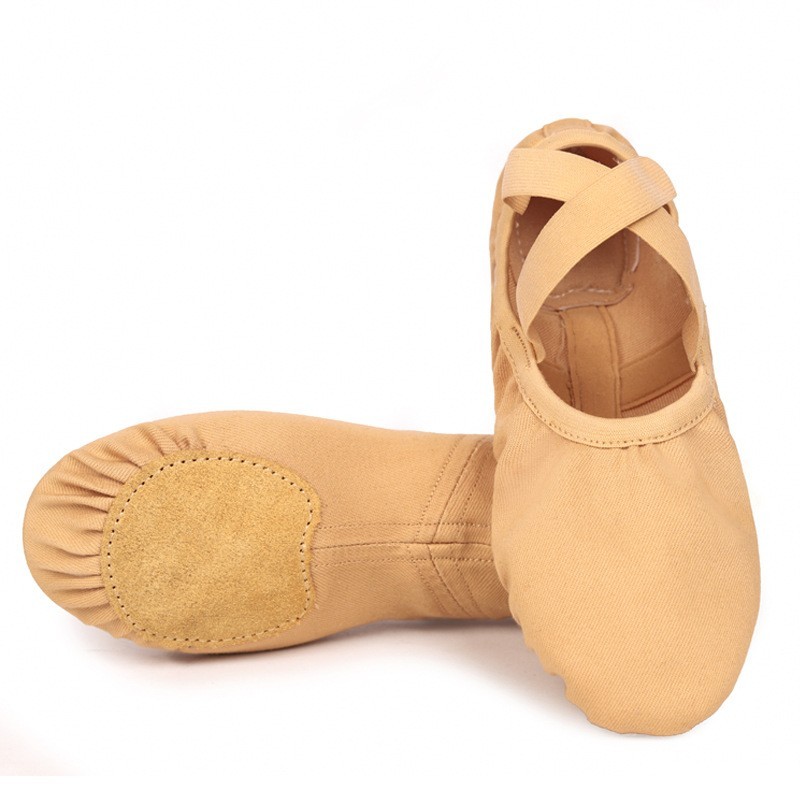 Stretch Canvas BALLET Shoes Split Sole DANCE Flats Yoga Gymnastics Girls WOMEN