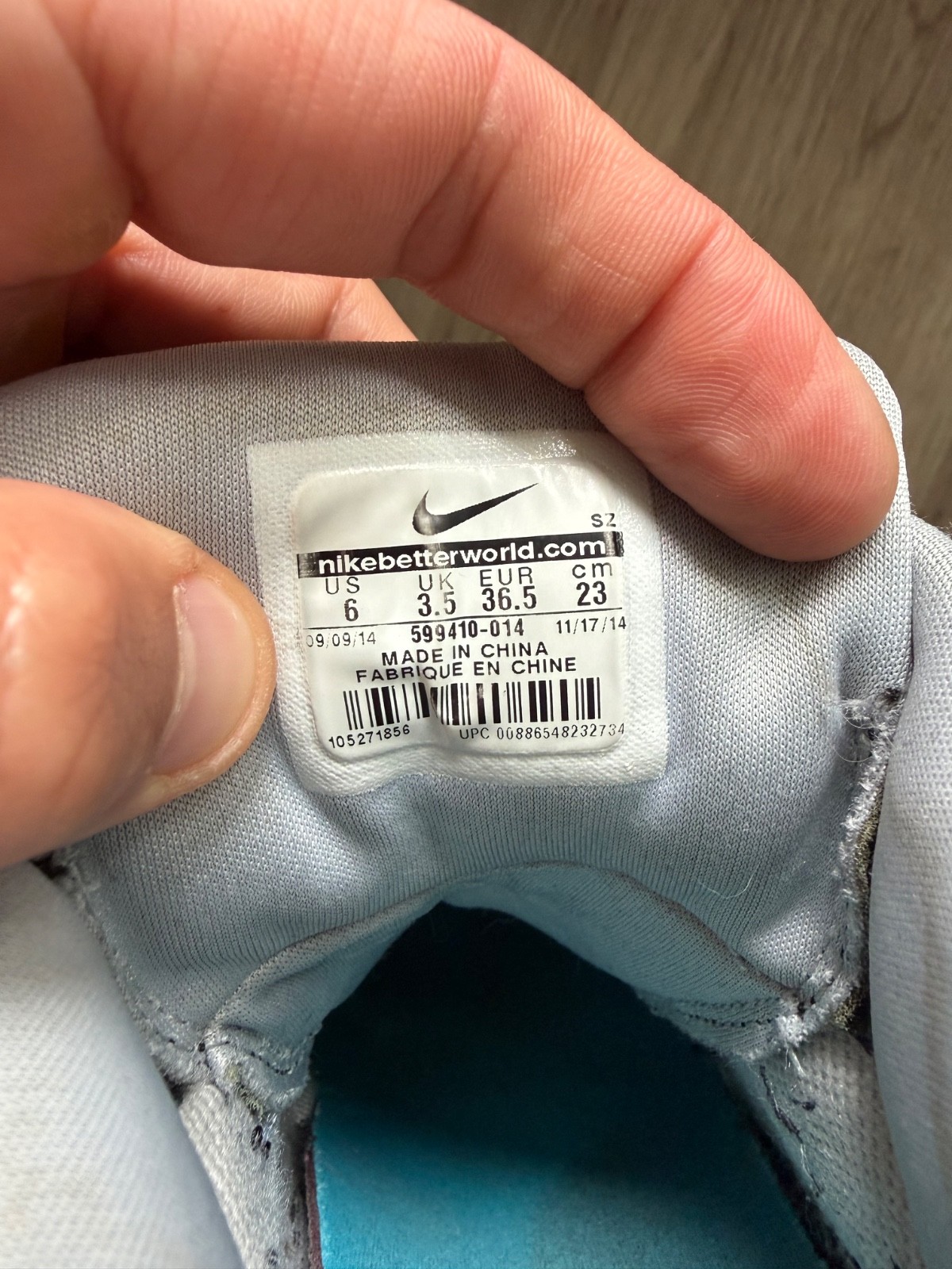 ws Nike Air Revolution Sky Hi size UK 3.5 US 6 23 cm rare