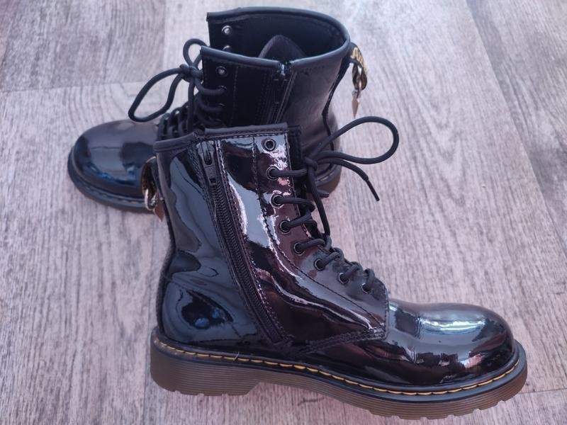 Women Dr Martens boots black leather 38.5 #3L42