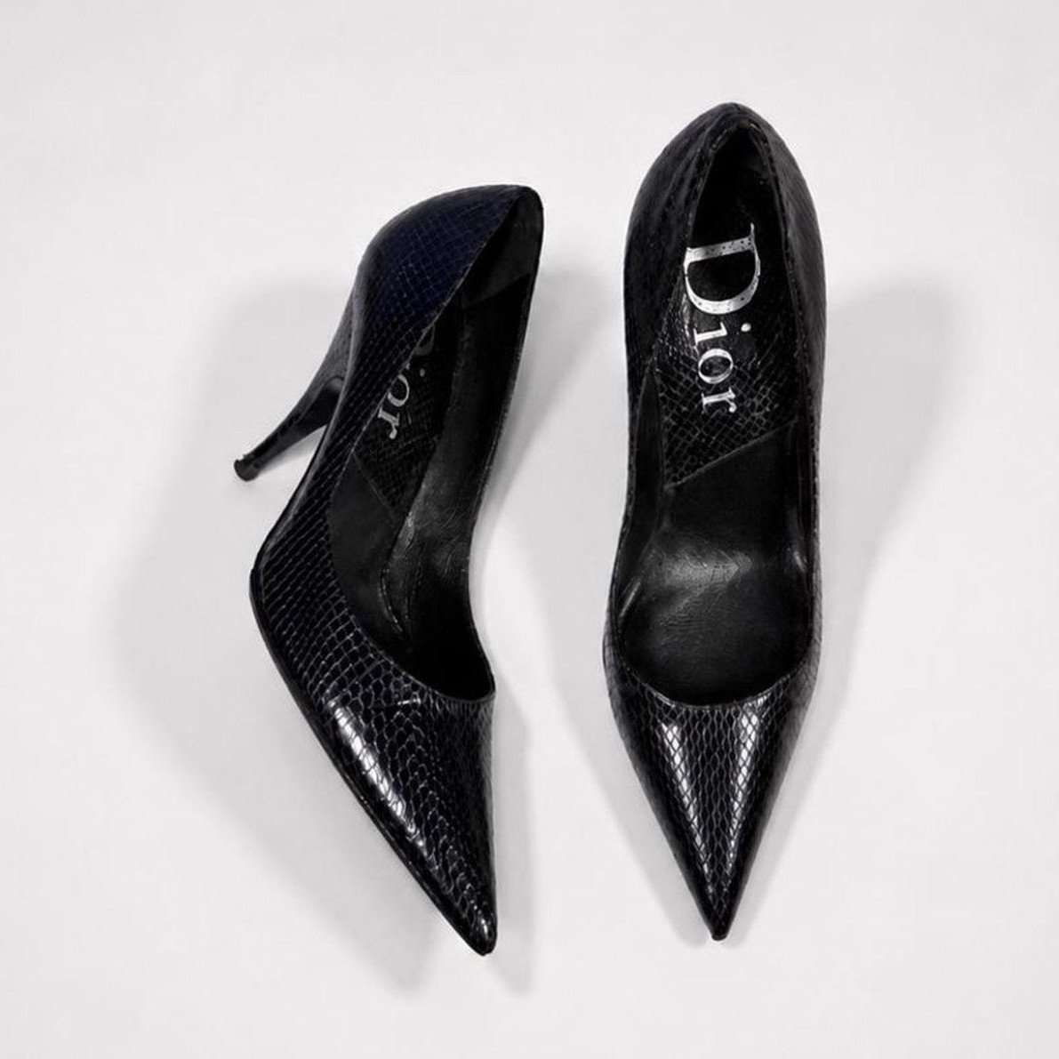 Vintage Dior Snakeskin Pumps