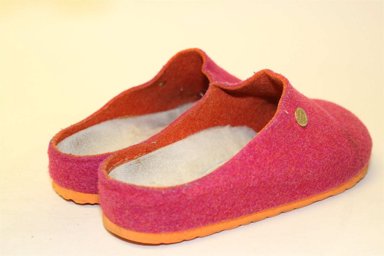 Birkenstock Germany Made Kaprun Happy Fuschia Womens US 6 EUR 37 Wool Felt Clogs