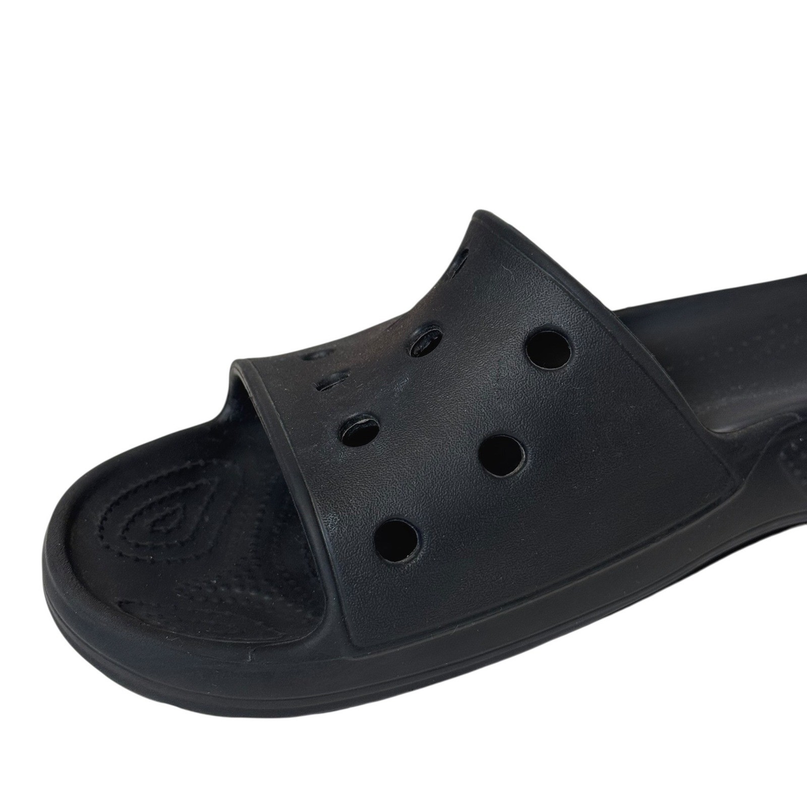 Crocs Classic Unisex M6 W8 All Terrain Clog Black Slide Sandals Slip On Comfort