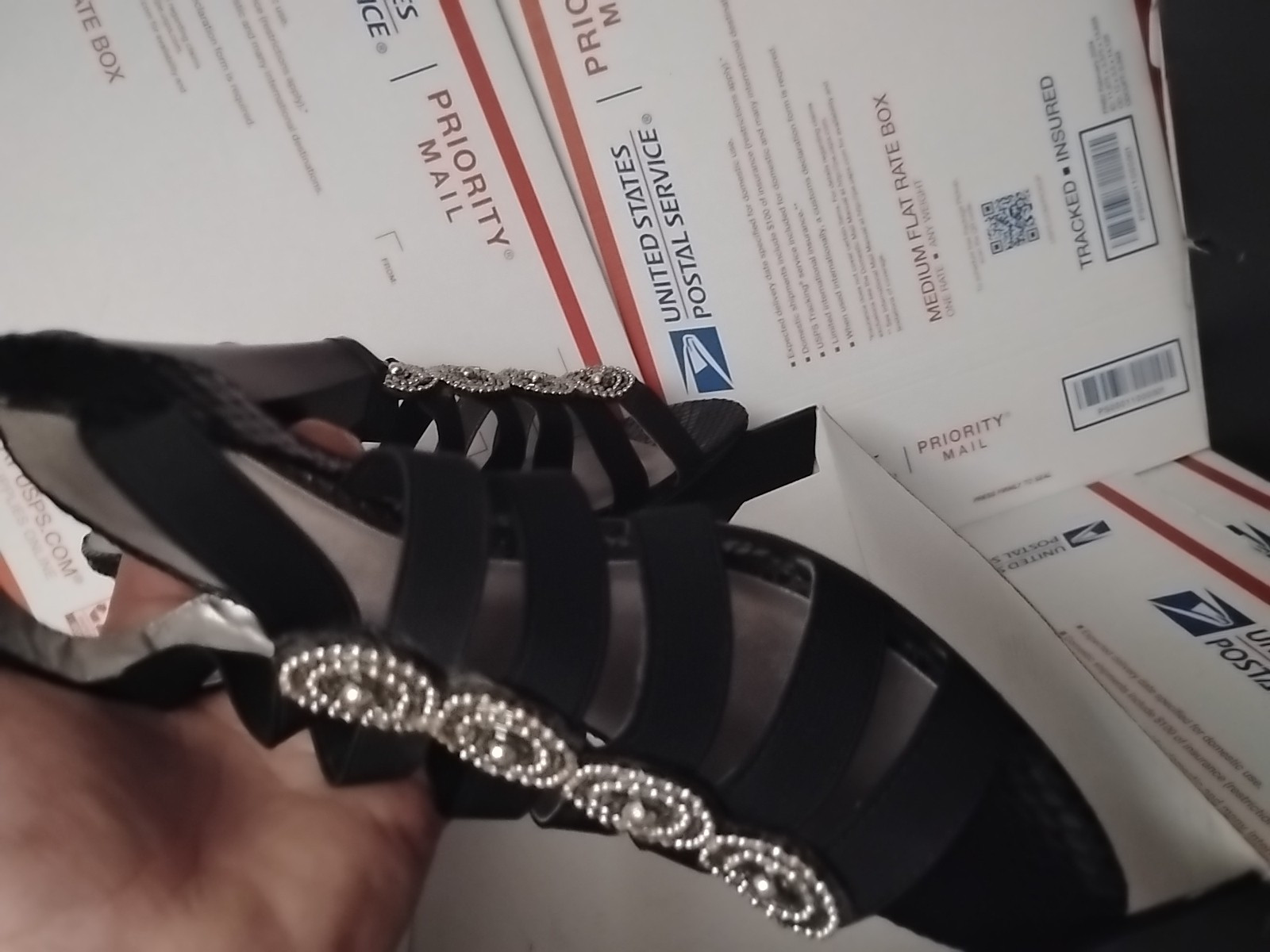 London Fog Nanci Womens Black Strap Sandals Shoes Size 8 M NIB Black (t6)
