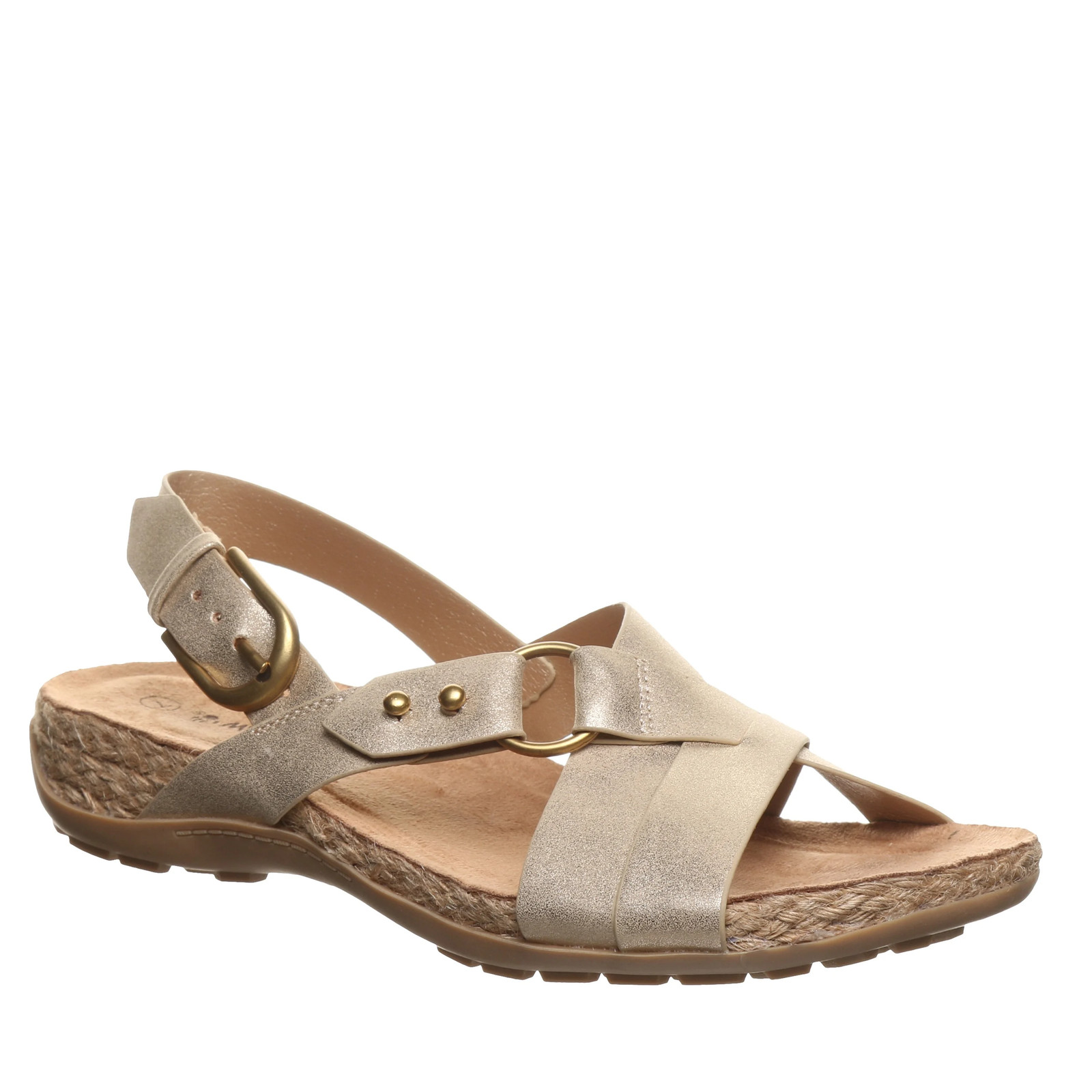 Bearpaw Cady Womens Comfort Sandals – 3431w Gold – 11 Medium