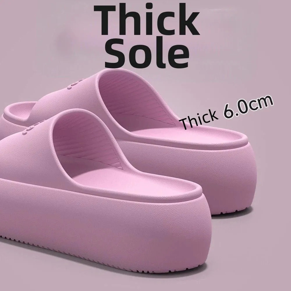 Non-slip Thick Sole Slippers Summer Style Comfort Home Slippers Height Increasin