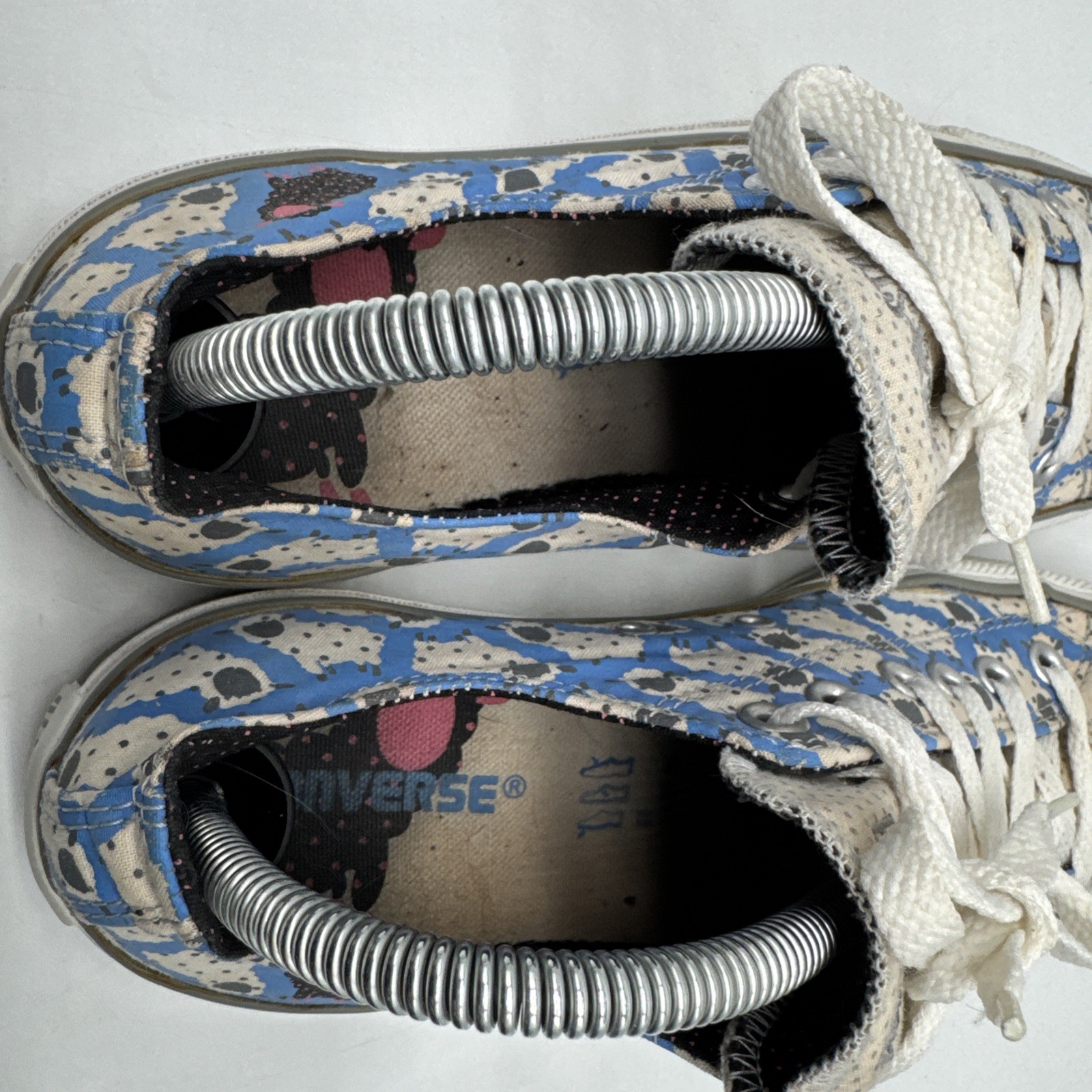 Converse All Star Sheep Print Low Top Sneakers Blue/White Women’s 10 Men’s 8