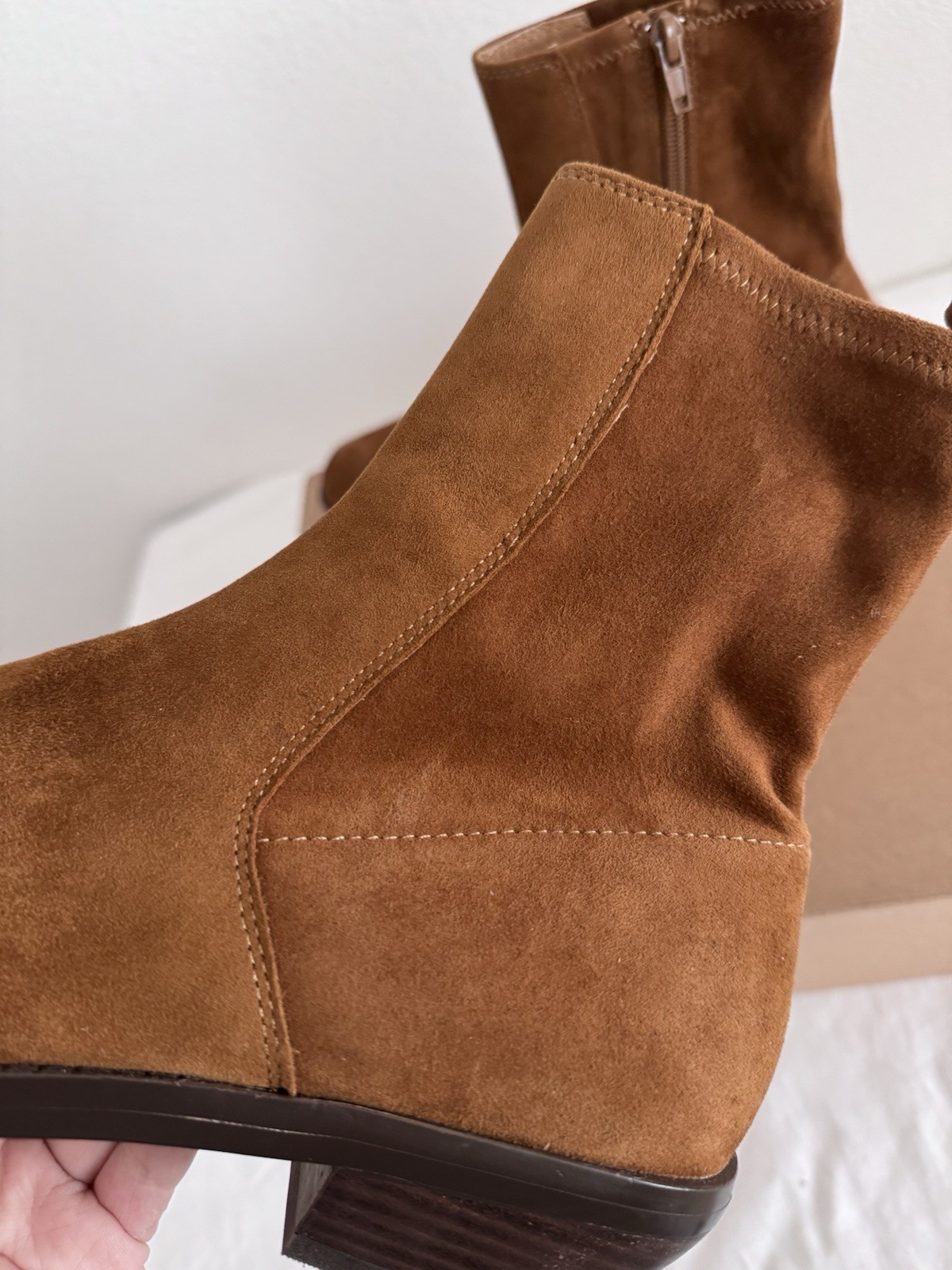 New Madewell The Idris Ankle Boot In Suede Size 9.5