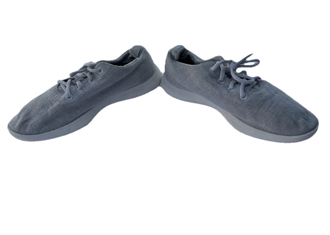 Allbirds The Wool Runners Women’s M11 Gray Yellow Merino Washable Sneakers