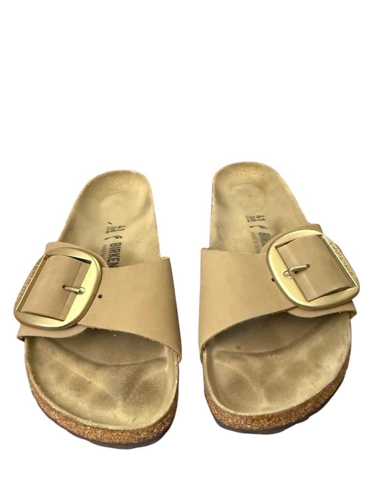 Birkenstock Madrid Big Buckle Sandal Sandcastle Leather Women size 41 US 10