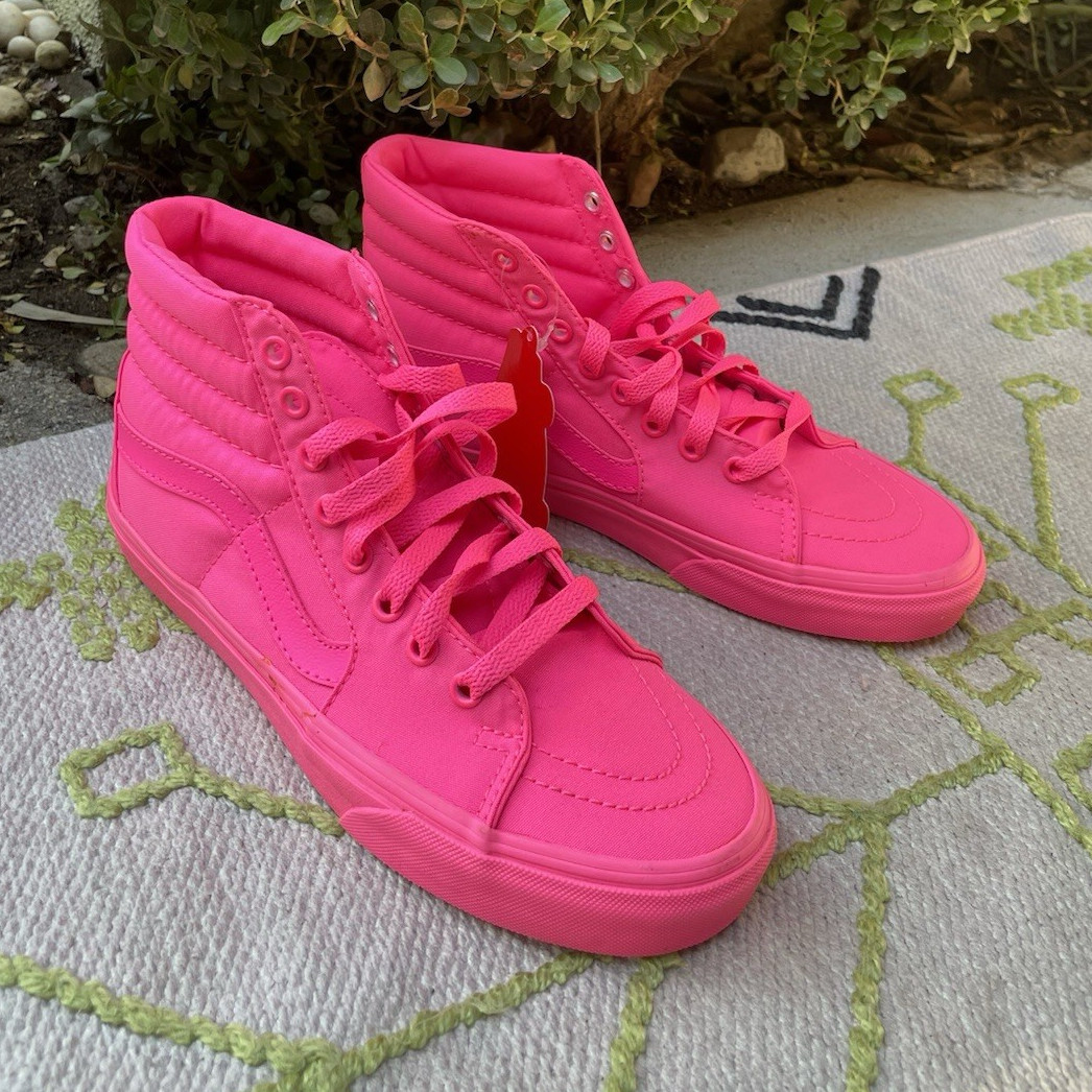 Vans sk8-hi neon pink monochrome 2015