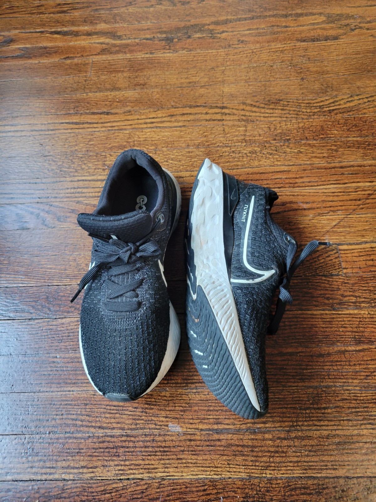 Nike React Infinity Run Womens Sz 6.5 Black Activewear, Casual Running