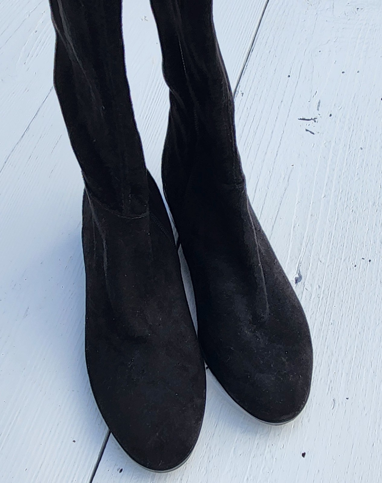 Michael Kors MK Bromley Black Suede Knee High Boots US 5.5 EU 35.5