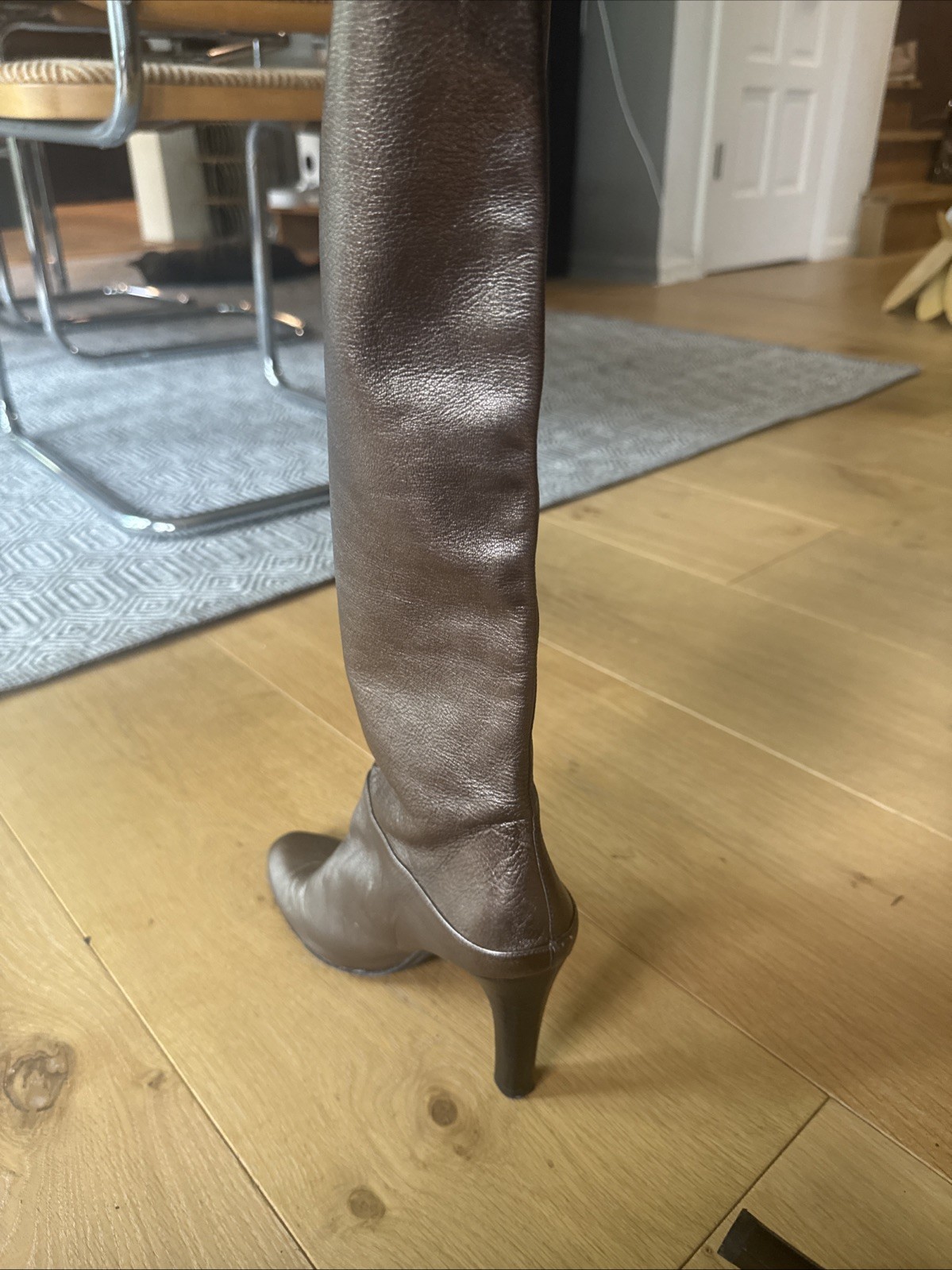 Stuart Weitzman Russell & Bromley Knee High Boots BRONZE US 6.5