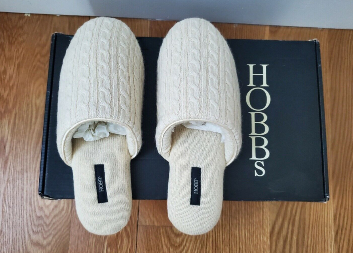 Brand New In Box Hobbs Luxury Cashmere and Silk Womens Slippers