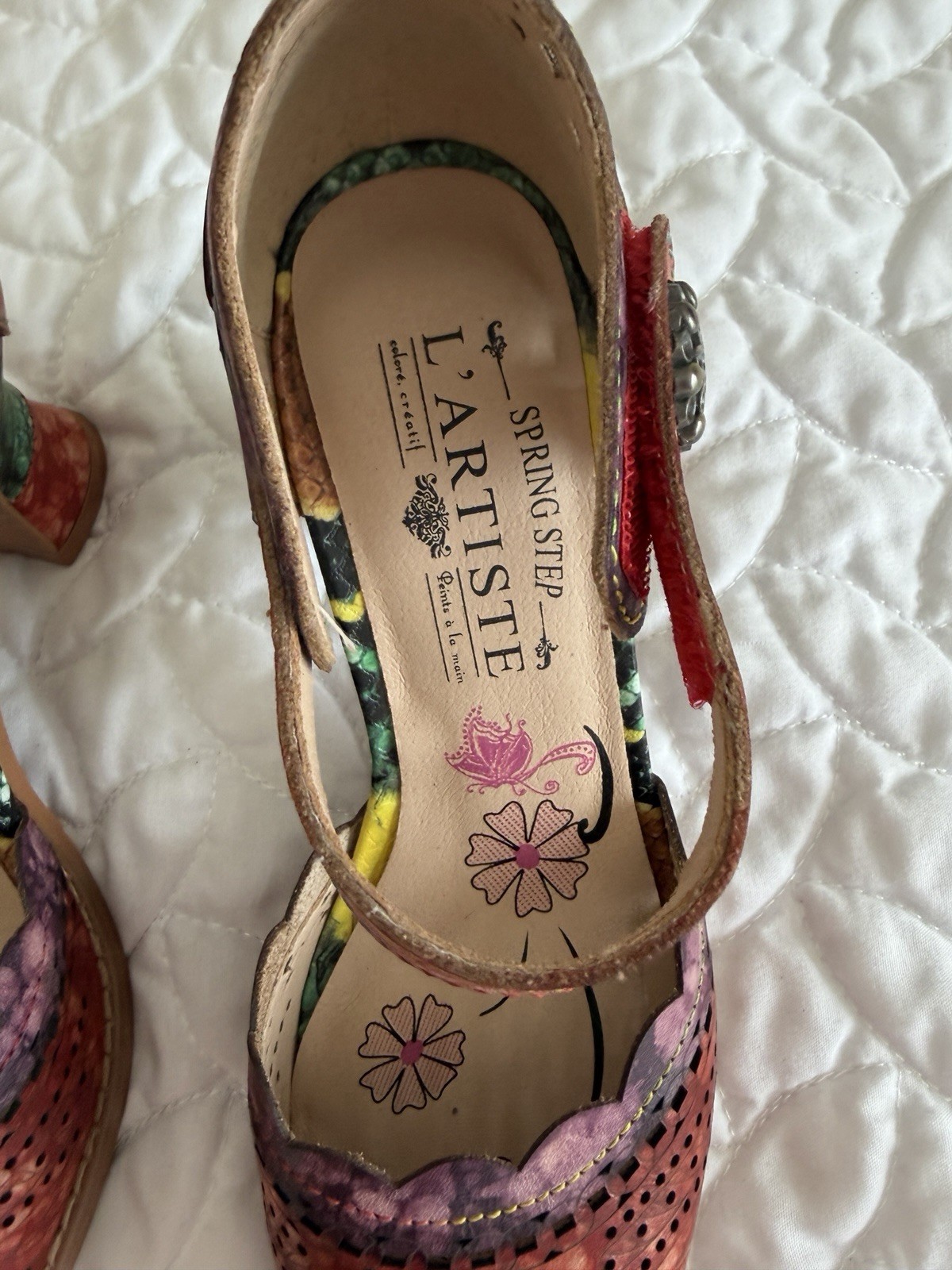 L’Artiste by Spring Step Women’s Luxe Leather Pumps Multicolor in Size 5