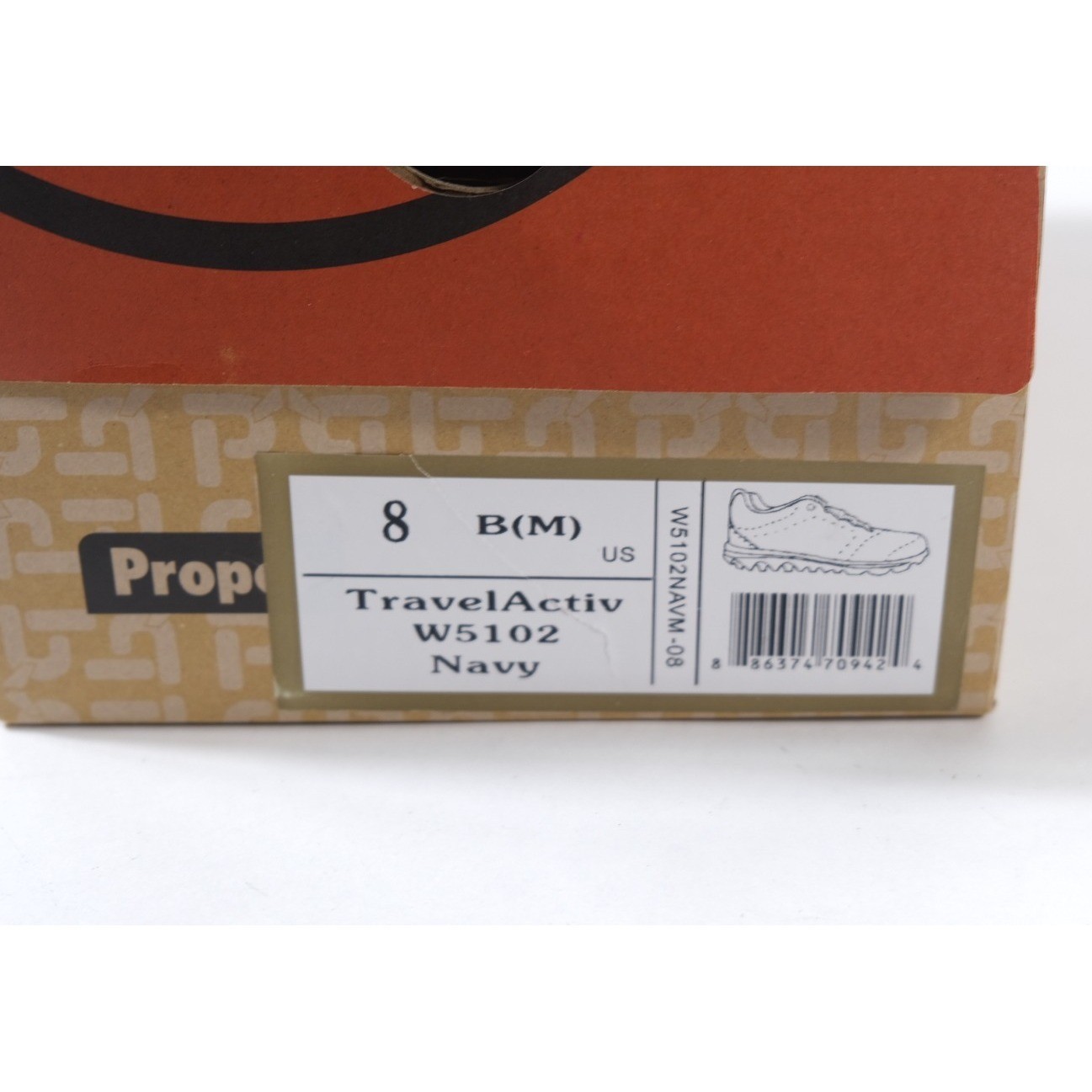 Propet Sneakers Womens 8 Navy TravelActiv W5102 Walking Athletic Shoes Mesh