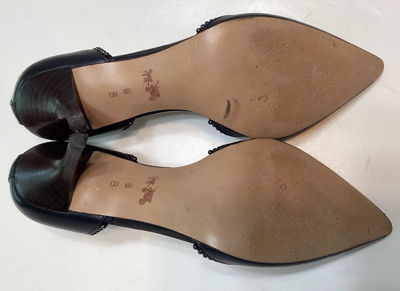 * Coach Blossom Women’s 6 B Semi Matte Calf pumps Black