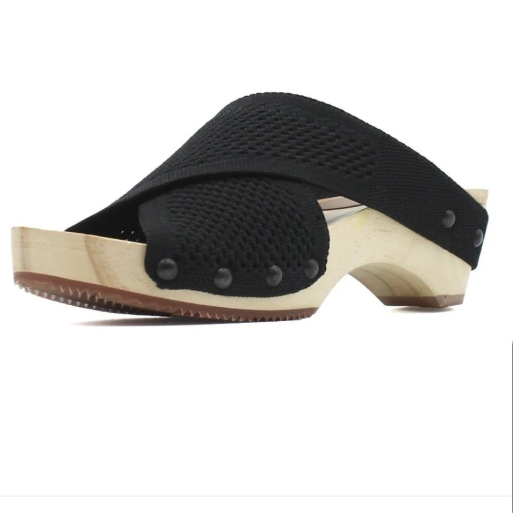 Jax & Bard Women’s Libby Wooden Platform Sandals NWT Size 39 Wide (8.5/9 Wide)
