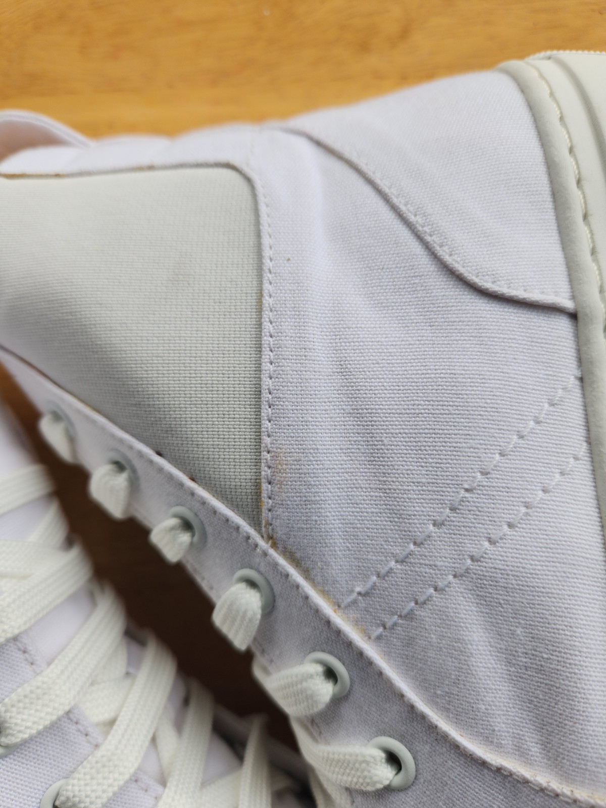 NEW! THAKOON 38/8 White Pull-On High Top Designer Sneakers Athletic Casual Shoes