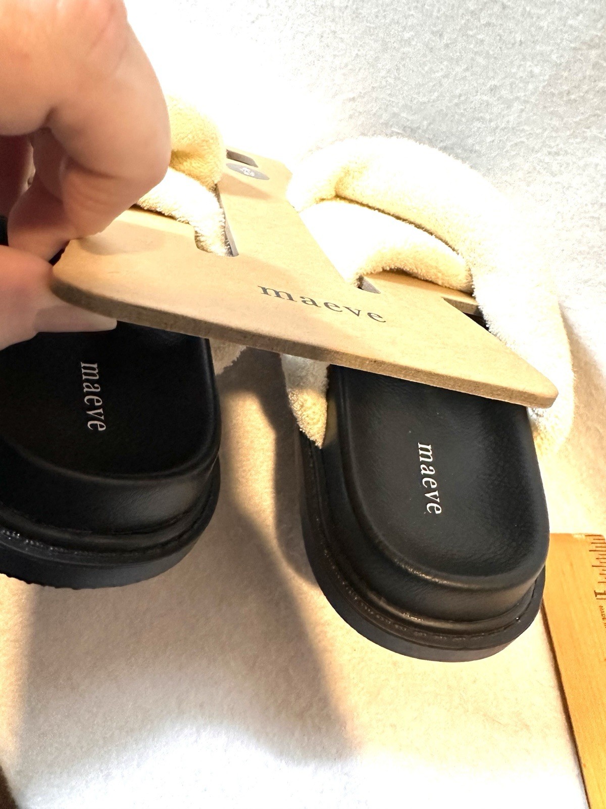 Anthropologie Maeve Terry Crisscross Slide Slippers SIZE US 6