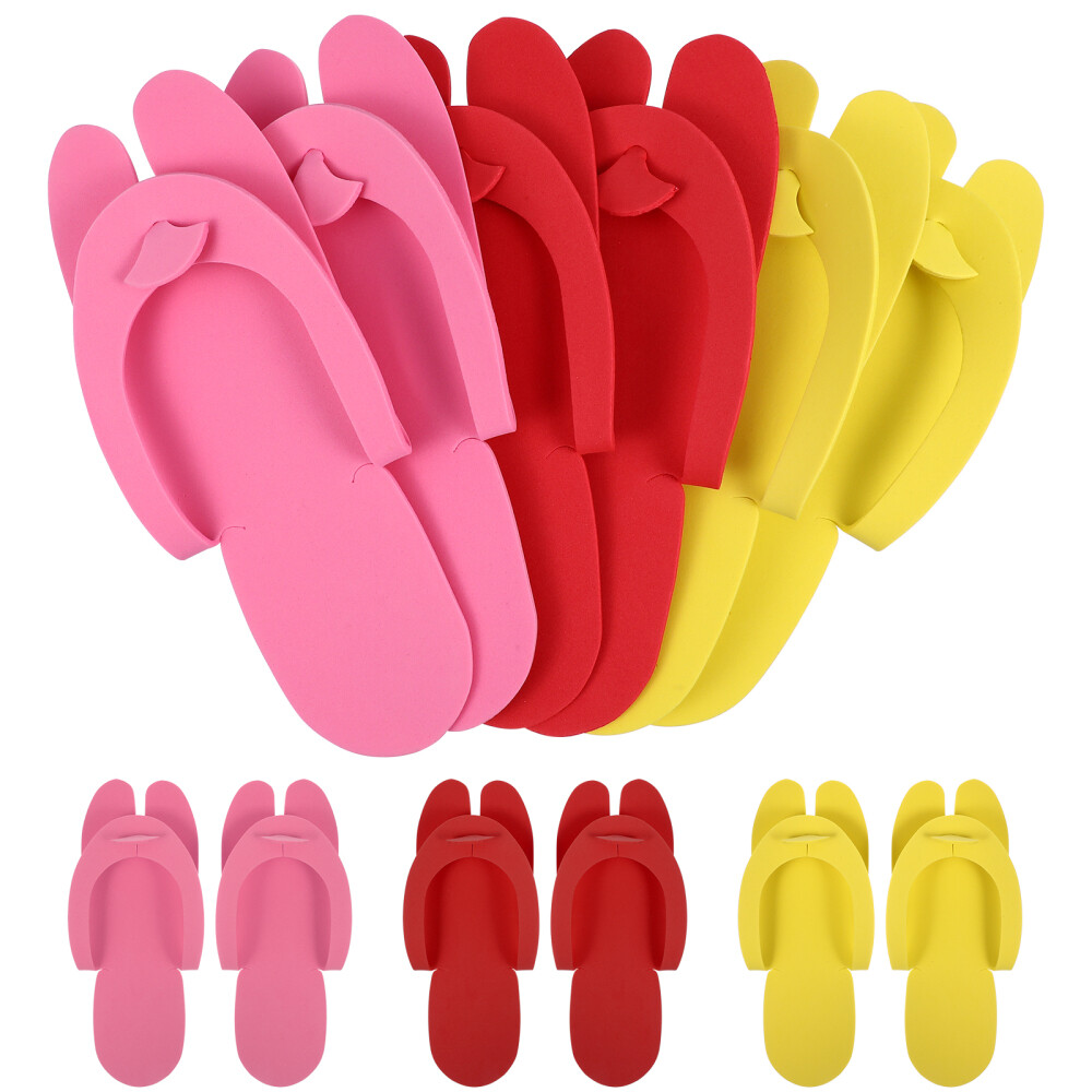 24 Pair Unisex Disposable Slipper Folding EVA Slippers for Travel Hotel