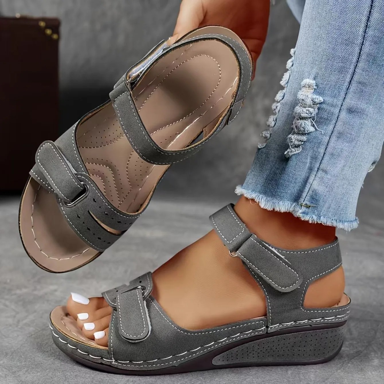 2026 NEW Women’s Orthopedic Wedge Sandals Soft Sole Comfort Summer Walking Shoes