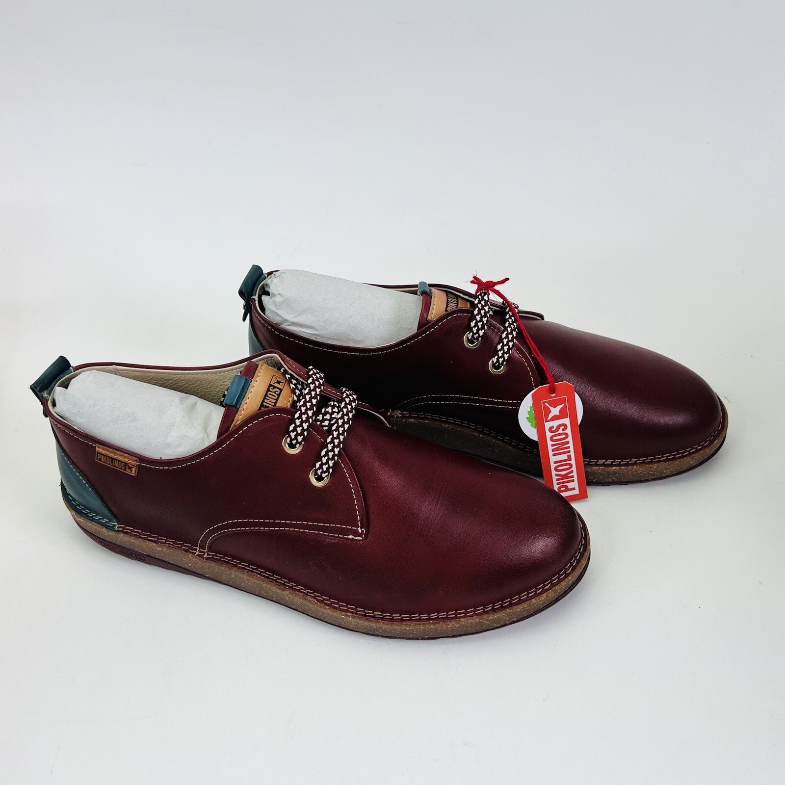 Pikolinos Baza Casual Lace-Up Arcilla Burgundy EU41 US10-10.5