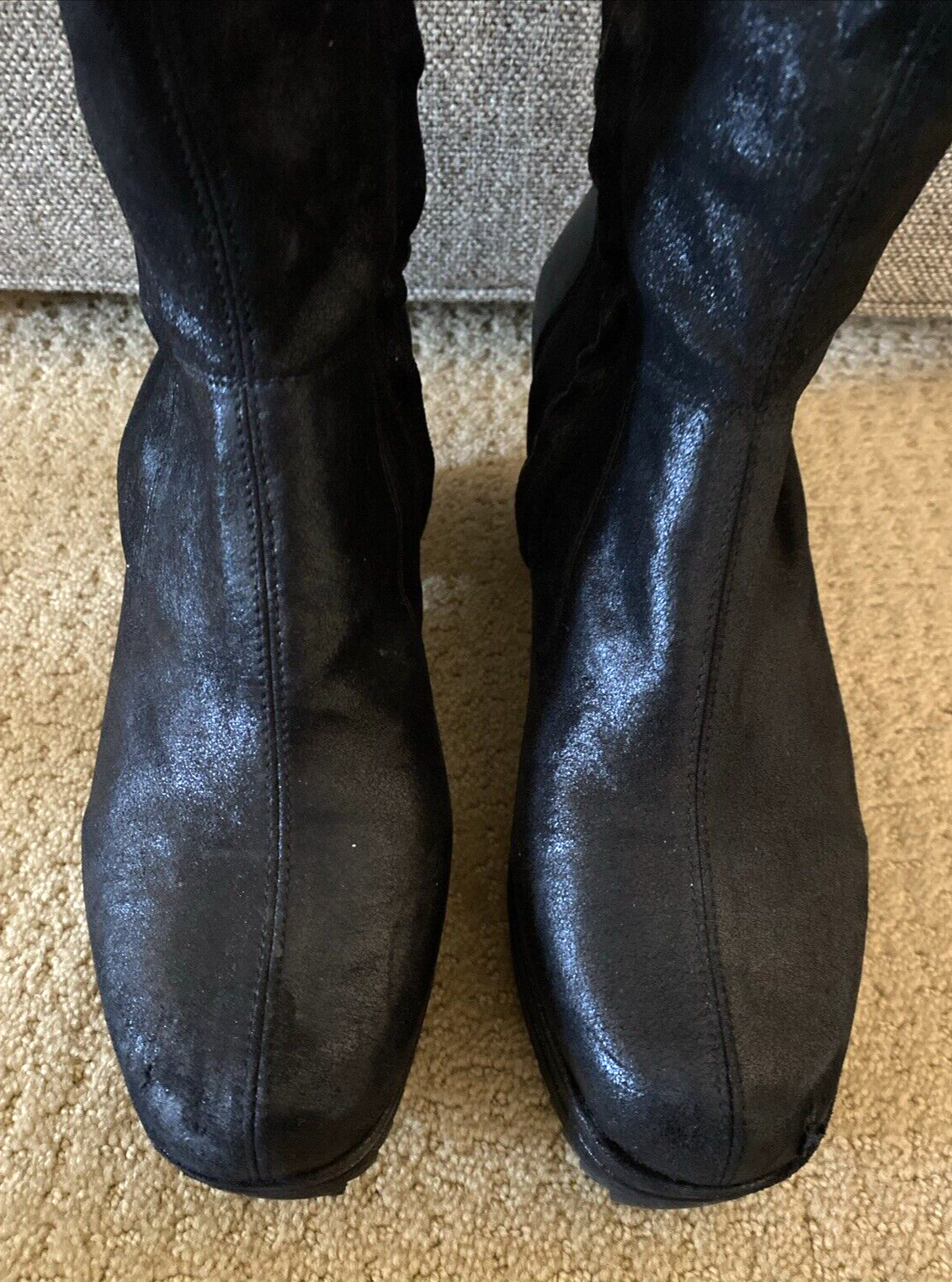 PEDRO GARCIA Urbana Stretch Sock Leather Platform Wedge Bootie 9.5 Ankle Boot