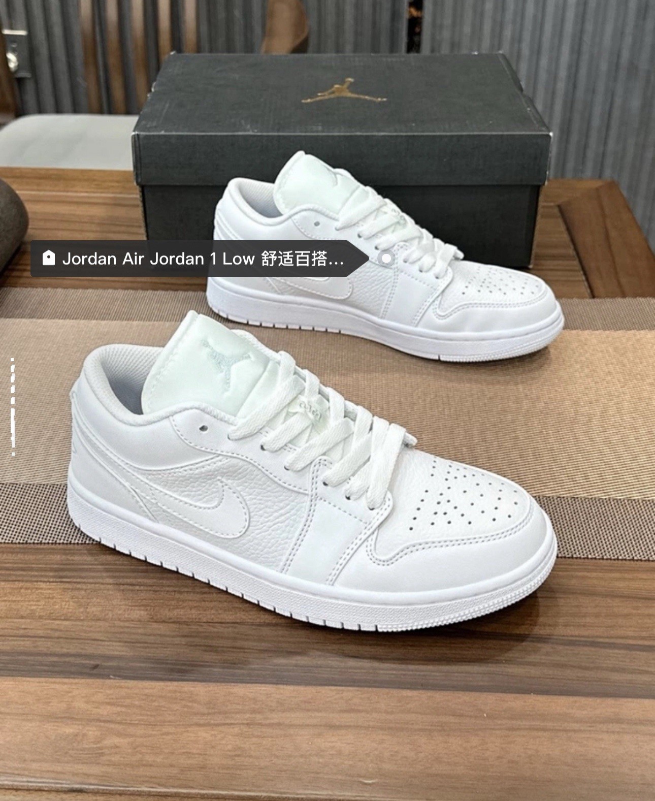 NIKE AIR JORDAN 1 Low Triple White Women’s Szs DV0990-111 (New in Box)