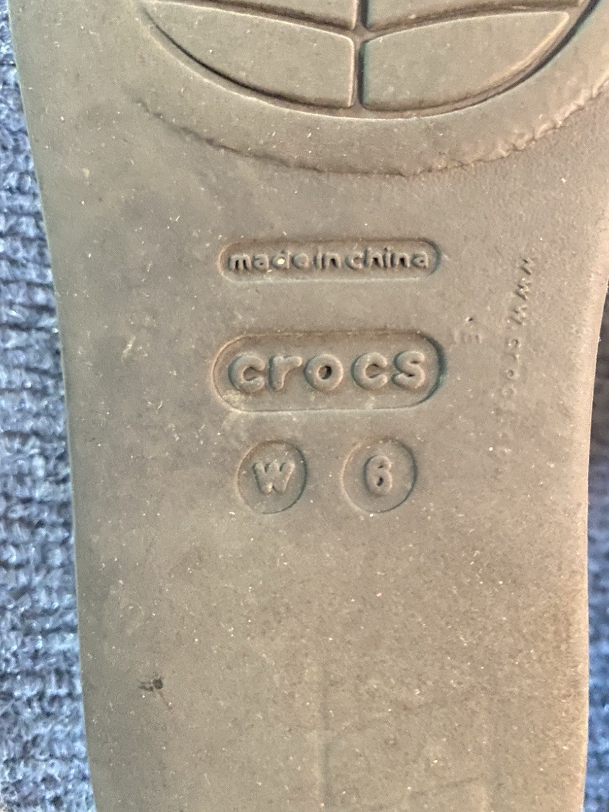 Crocs Rhonda Wedge Sandals Slip-On Strappy Slides Open Toe Black Women’s Size 6