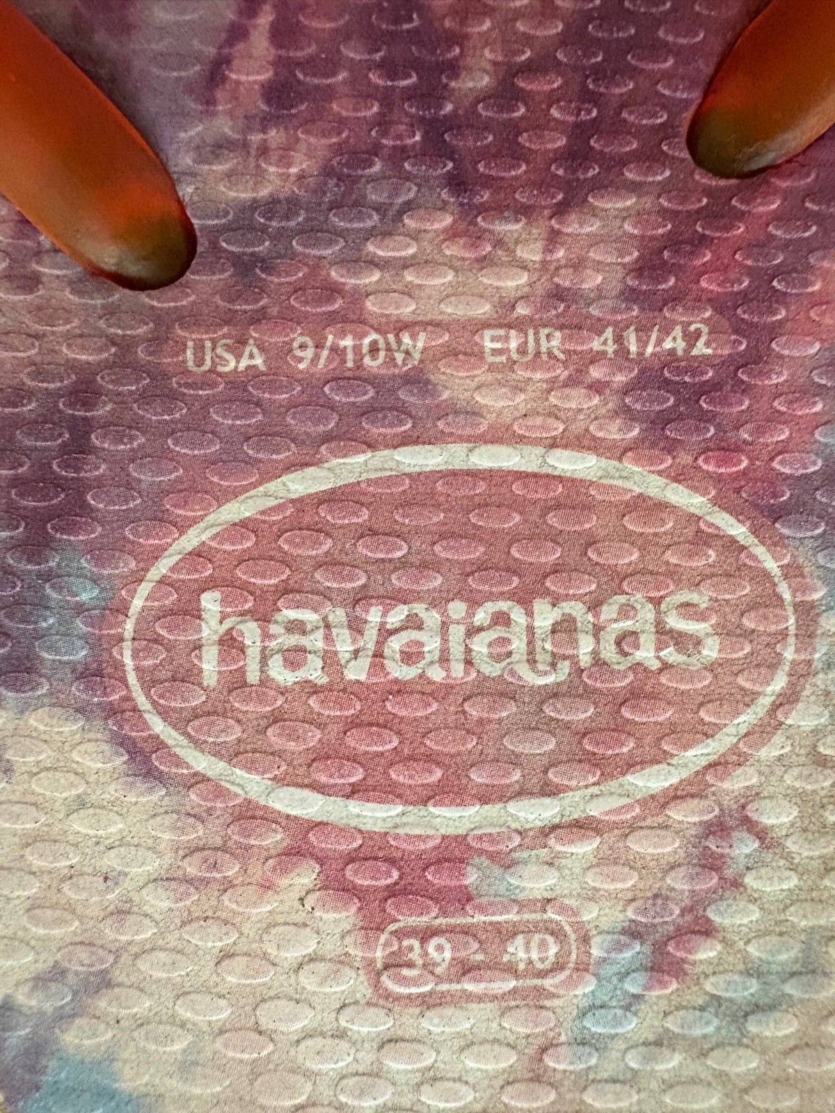 Havaianas Top tie dye Flip Flop Thong Sandals pink Women’s USA 9/10