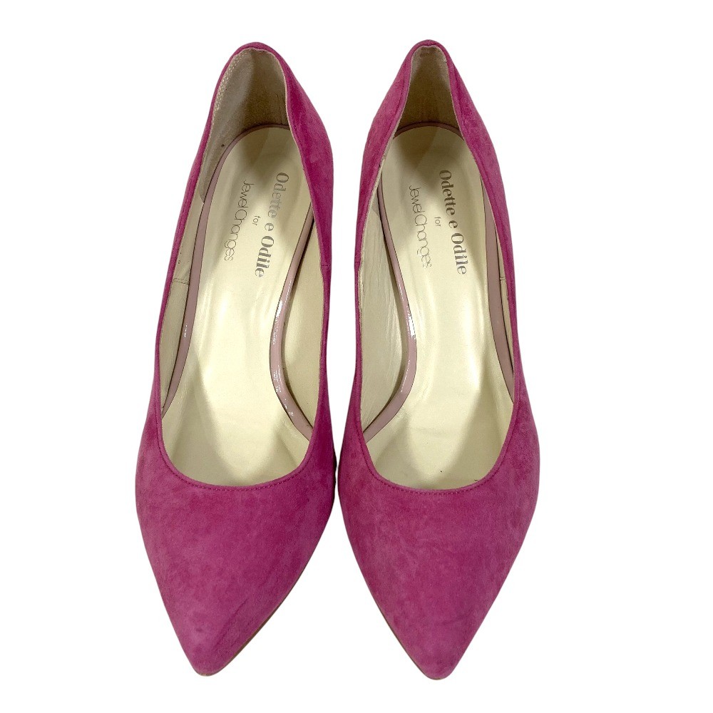 ODETTE E ODILE for Jewel Changes UNITED ARROWS Suede Pumps 9.1″» Pink Women USED