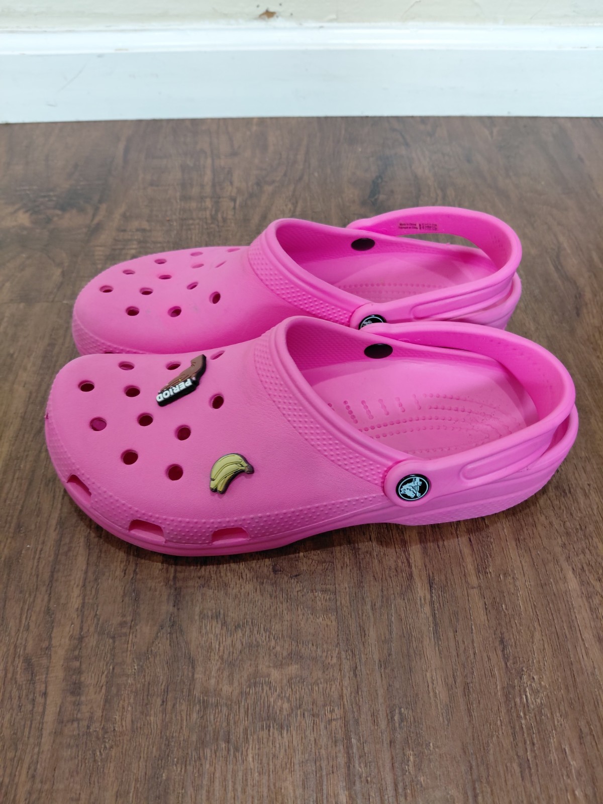 Crocs All Clasics Pink Mens 8 Womens 10 Classic Clogs Charms Shoes