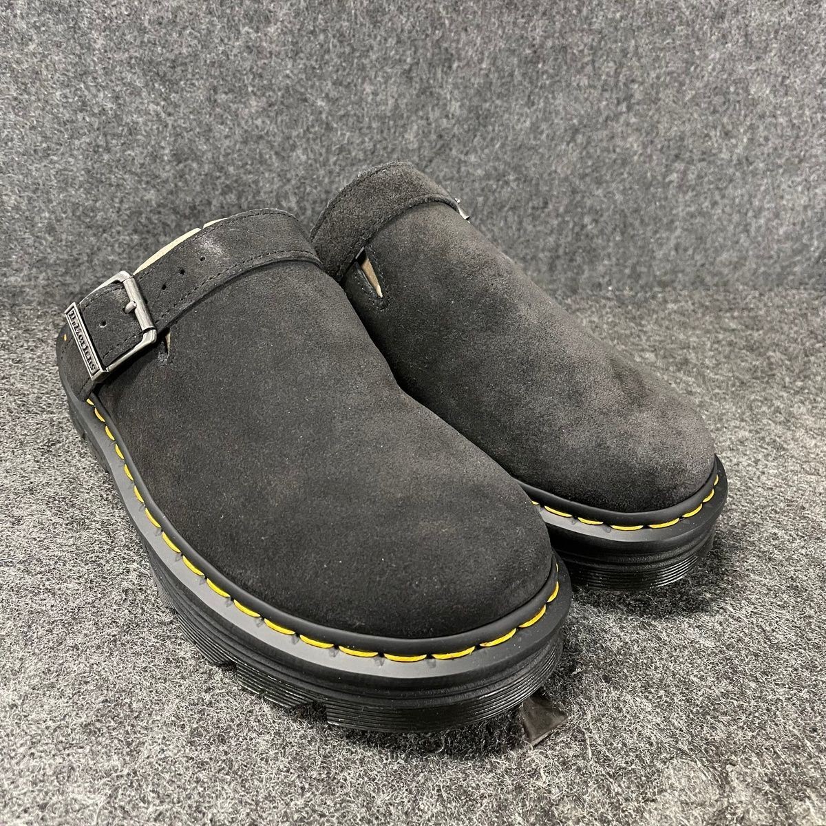 DR. MARTENS Zebzag Suede Slingback Platform Mule Unisex Size US M9/W10