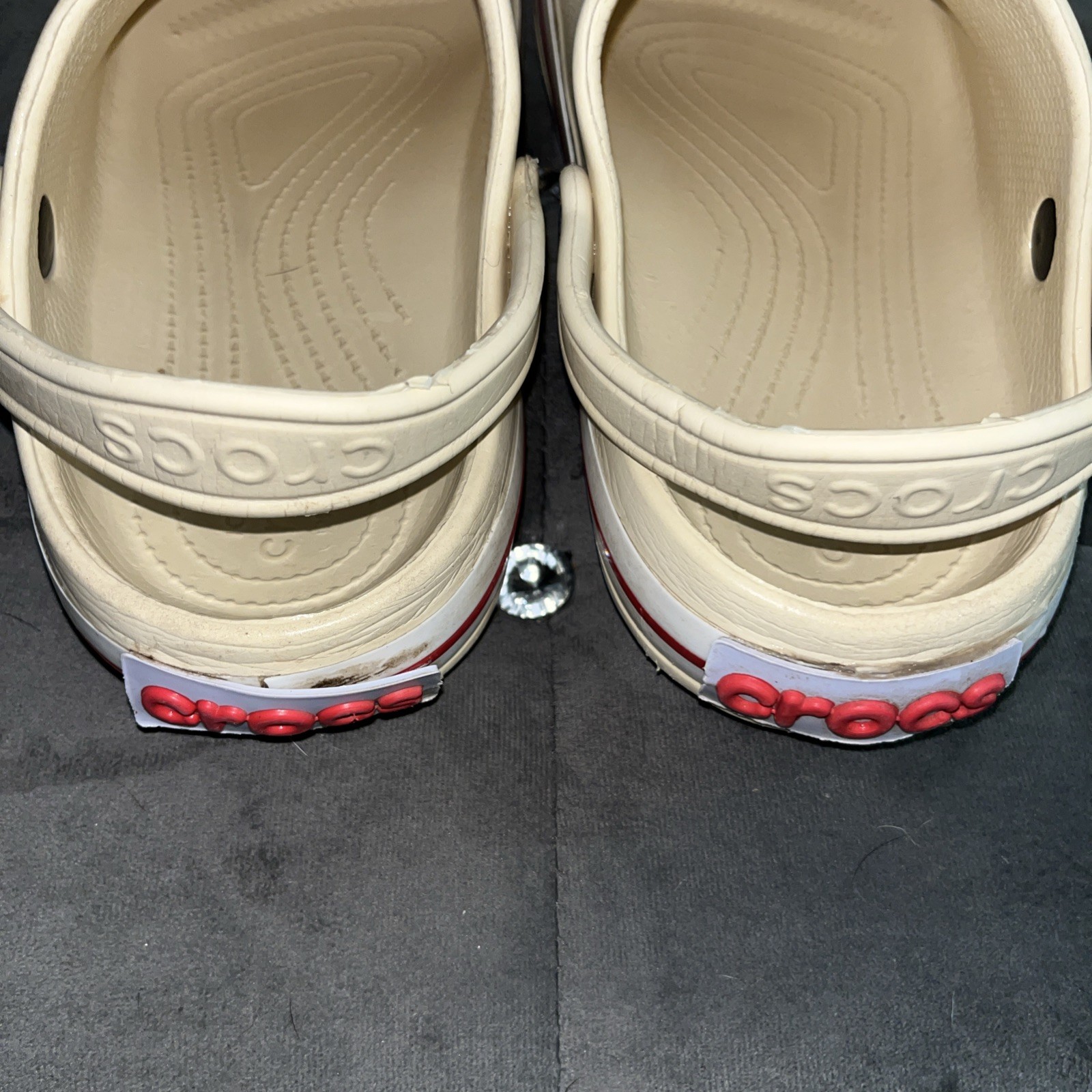 Crocs Size-7 Women’s/ Men’s Size-5 Bayaband Clog Sandal -Bone Color