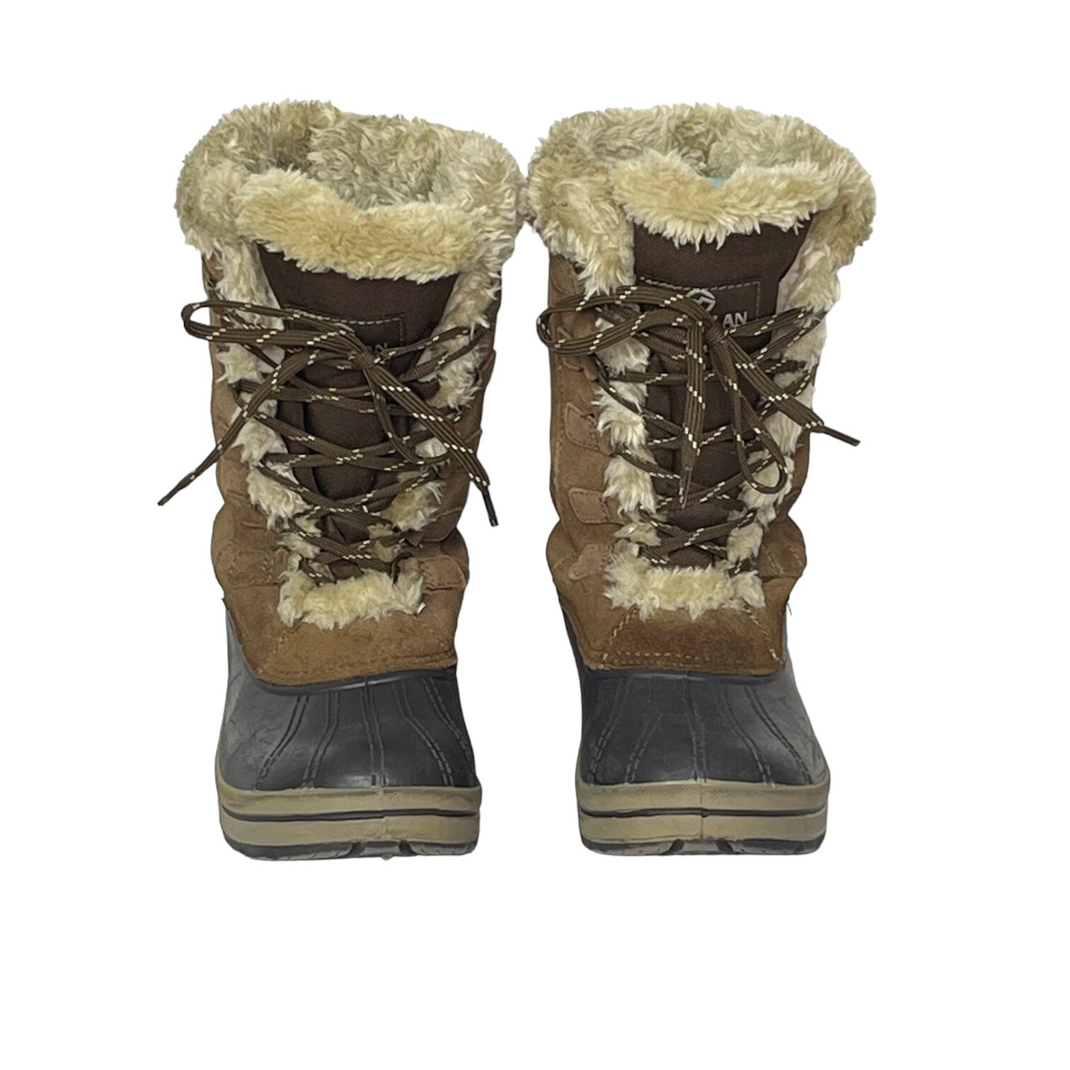 Magellan Outdoors Woman 7 Brown Suede Leather 3M Thinsulate Fur Lined Duck Boots
