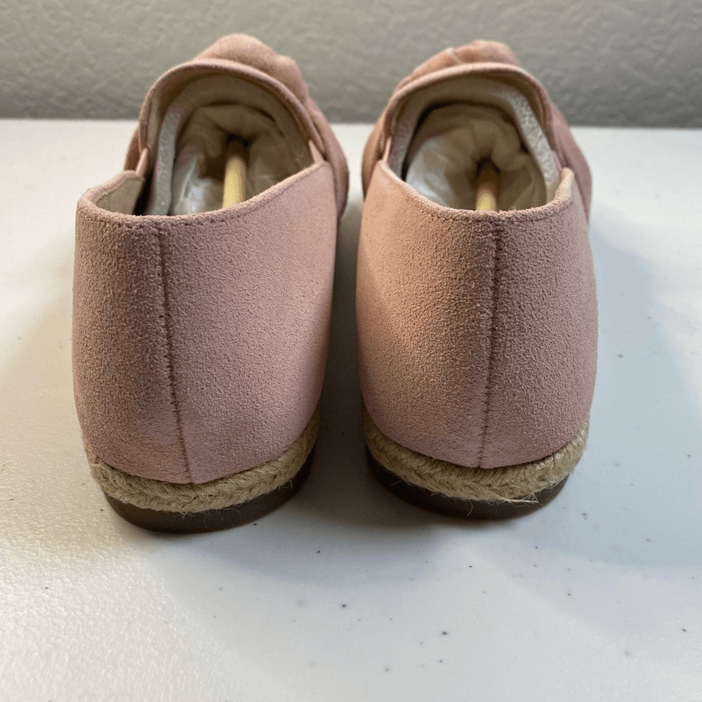 NIB Isaac Mizrahi Women’s Pink Knotted Slip On Espadrille Flat Shoes- Size 7.5