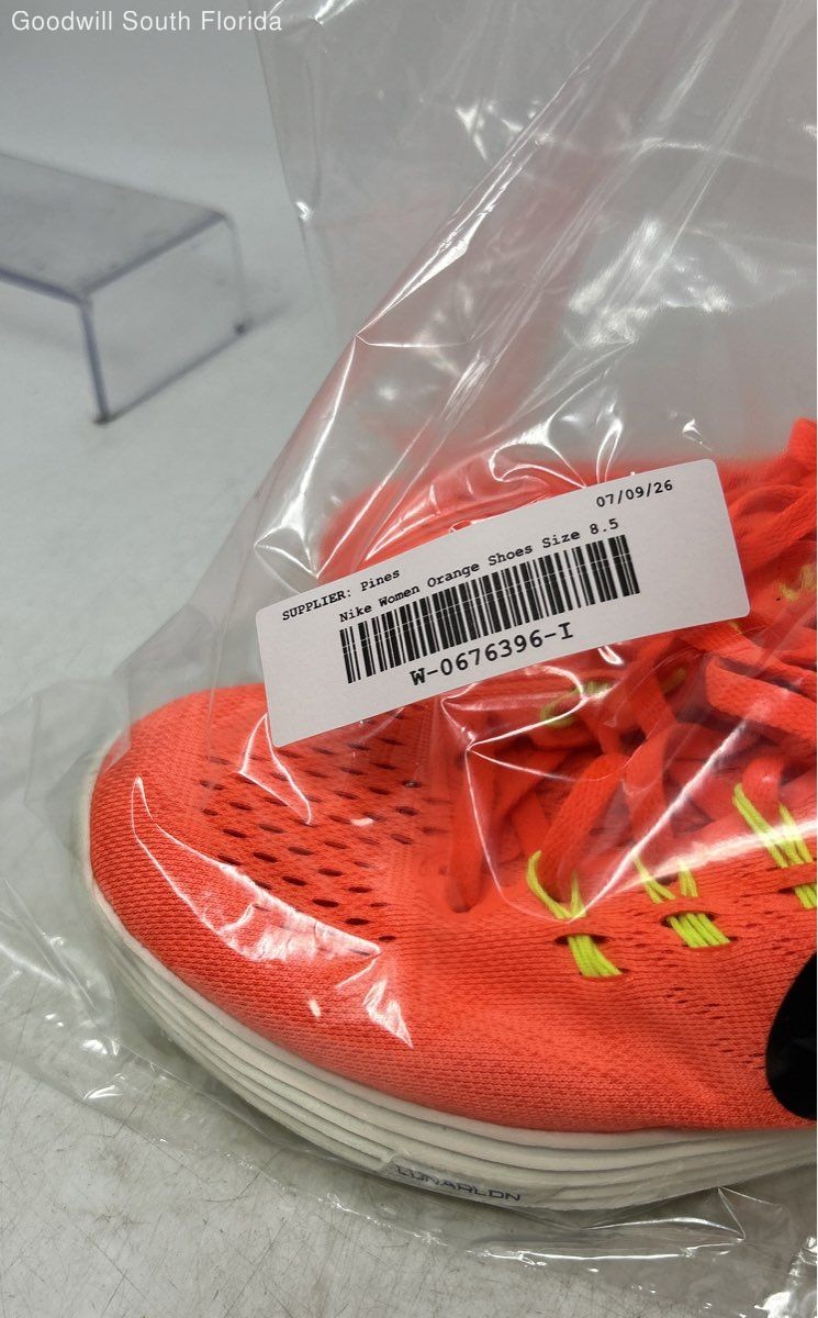 Nike Womens Lunartempo 2 818098-800 Orange Lace-Up Sneaker Shoes Size 8.5