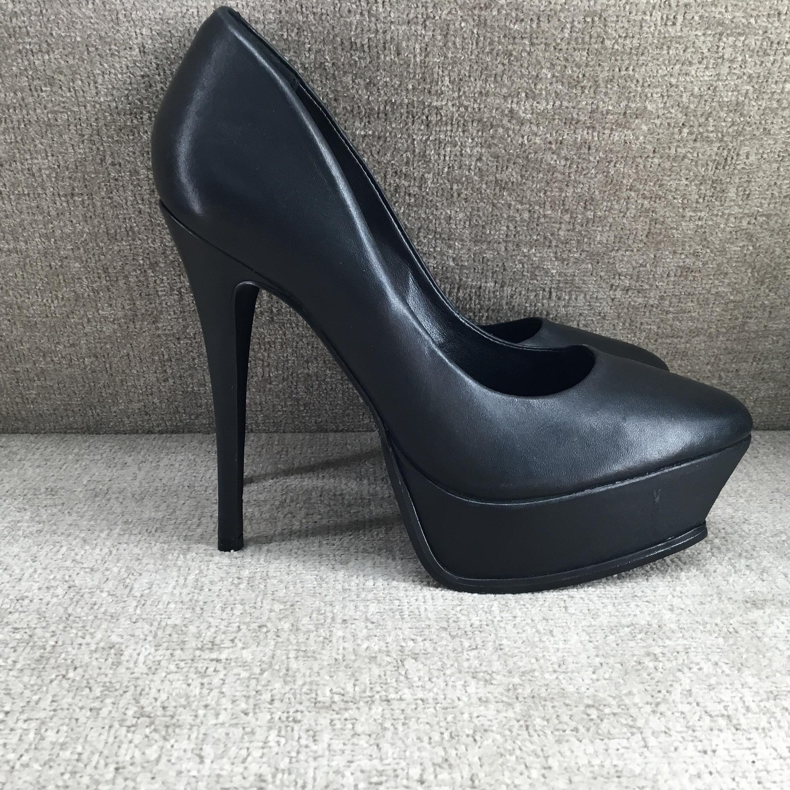 Steve Madden Shoes Womens Size 7.5 Black KYLA Platform Pumps Stiletto KYLA02S1