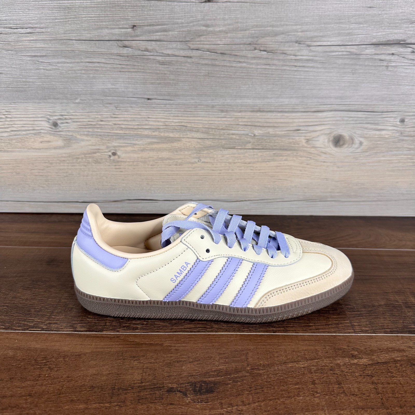 adidas Samba Og Womes Size 7.5 Cream White Violet Tone Sand Strata JI2678