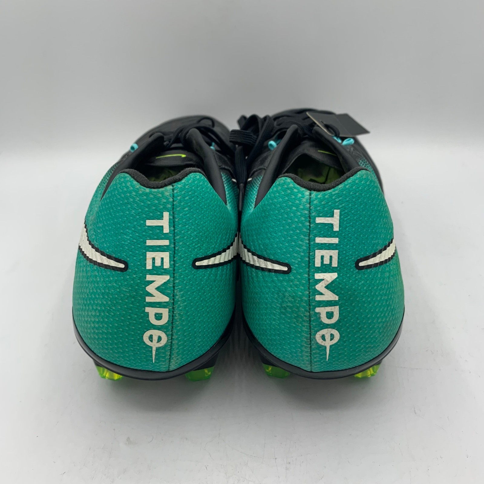 Nike Tiempo Legacy III FG Soccer Cleats Womens Size 10/Mens 8.5 Black Aqua