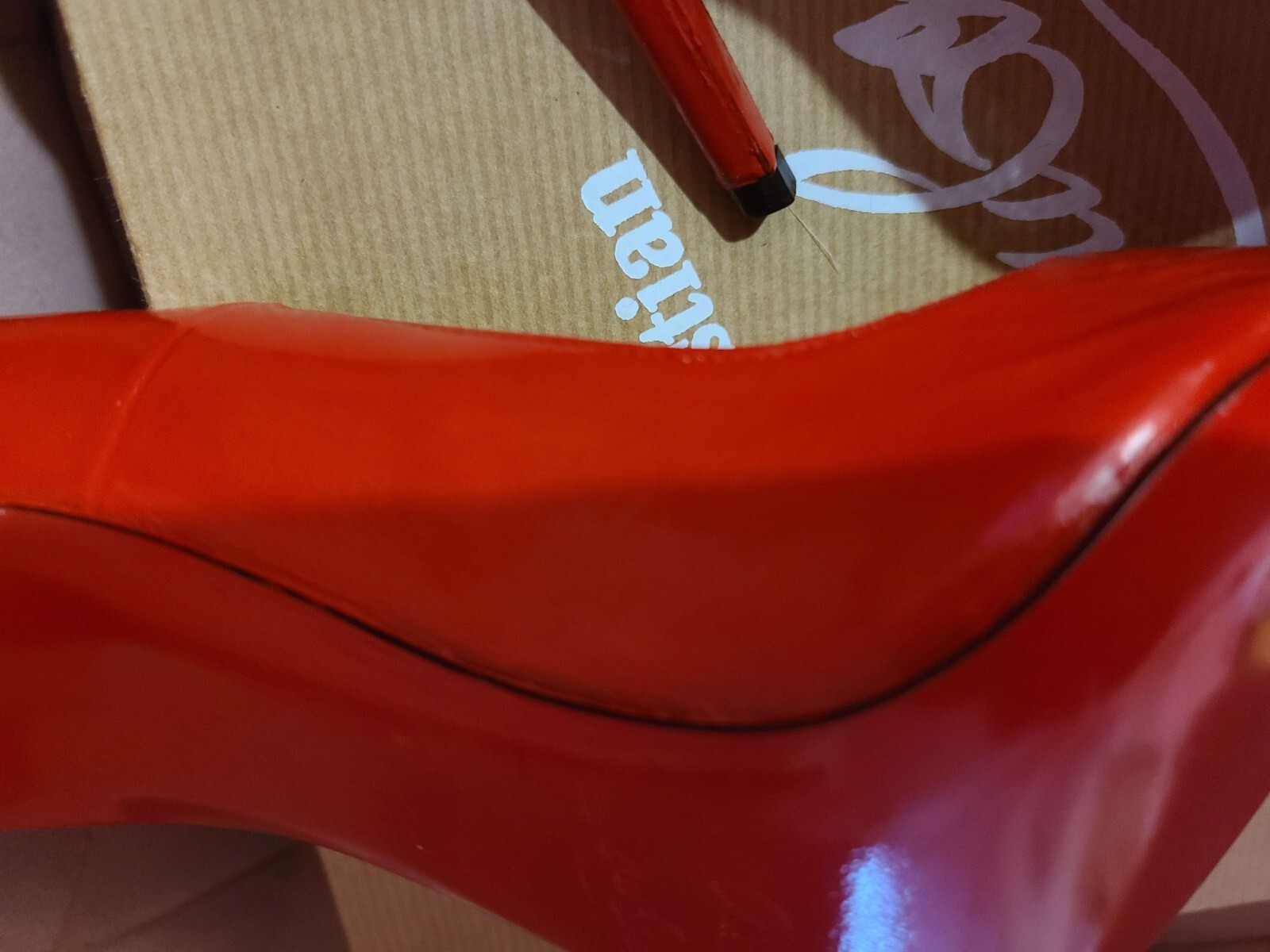 Christian Louboutin Red So Kate 120 dyed red patent leather US size 6.5