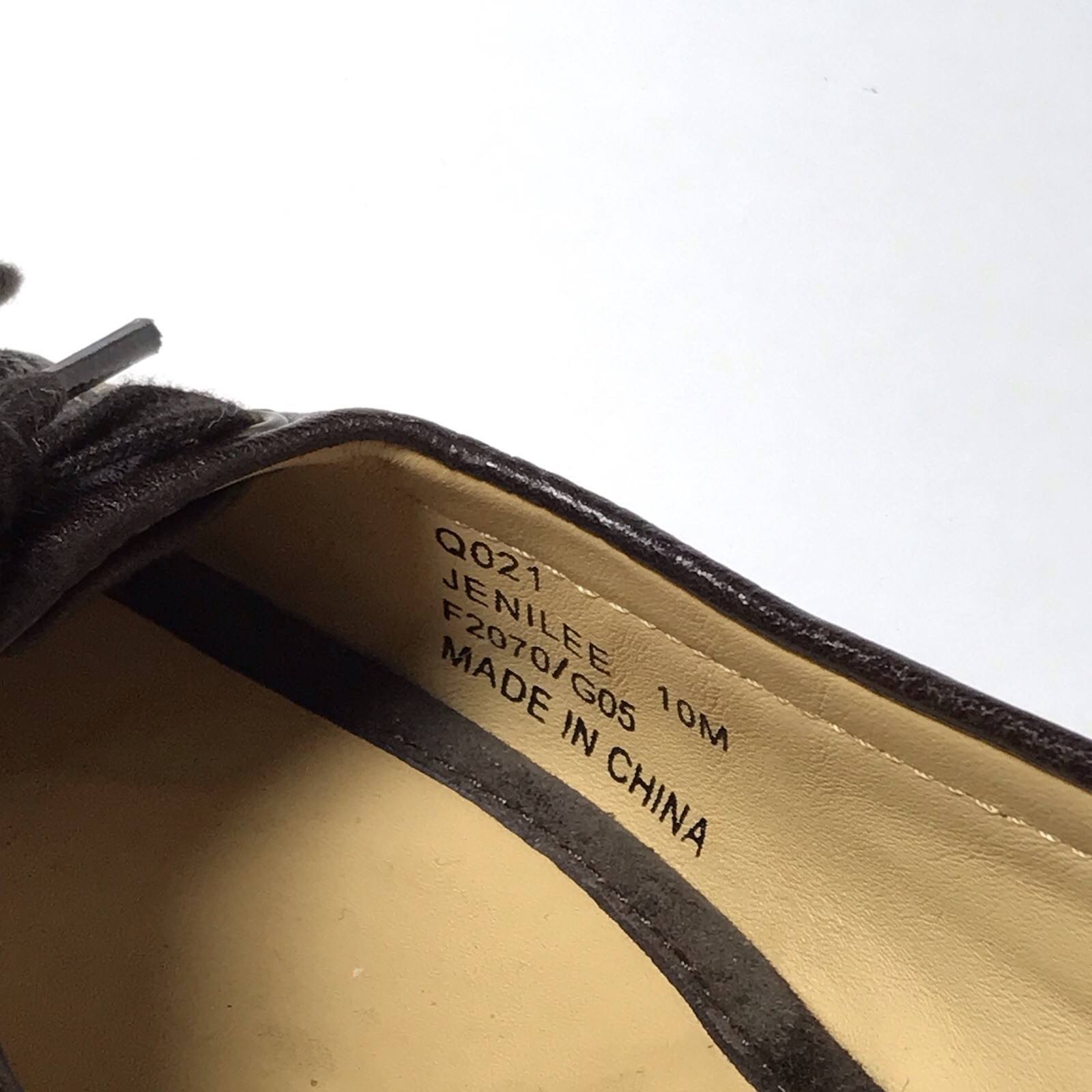 Coach Y2K Vintage Gold Monogram Patchwork Front Tie Ballet Flats Leather Size 10