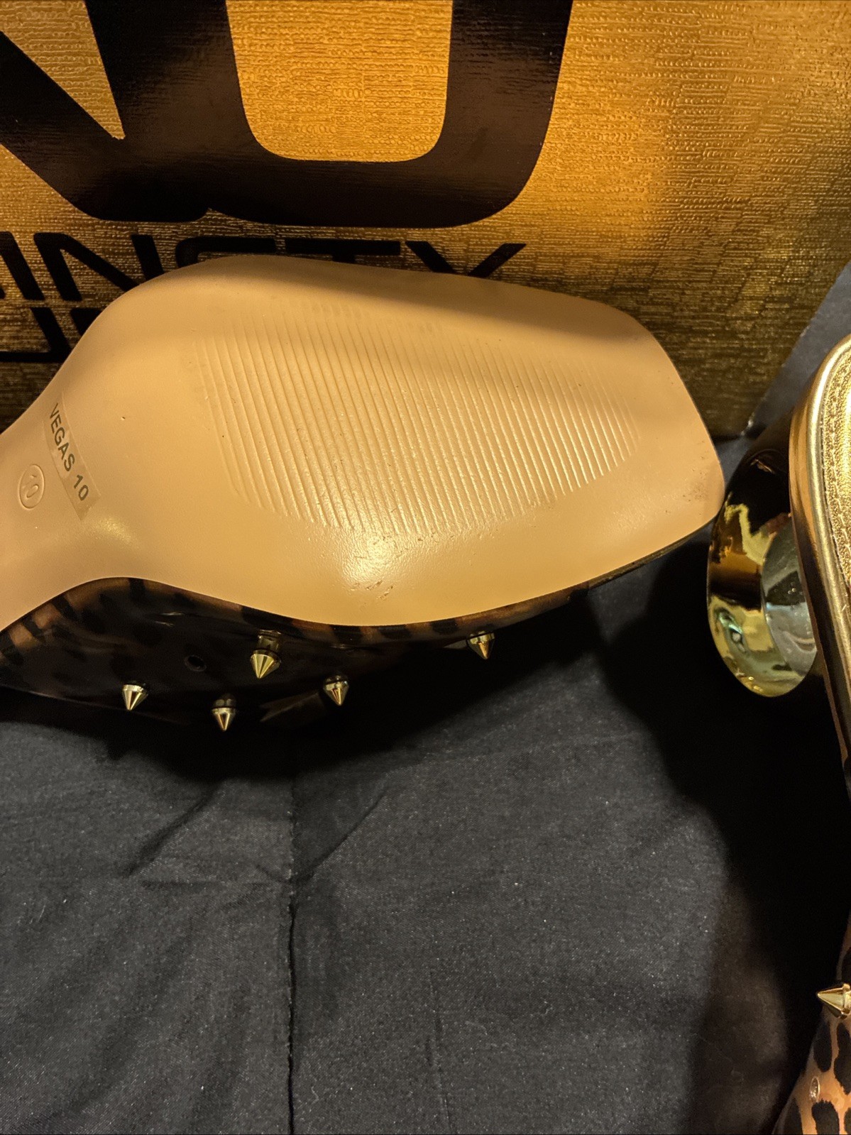 ninety union Ladies Vegas Leopard Heels Size 10