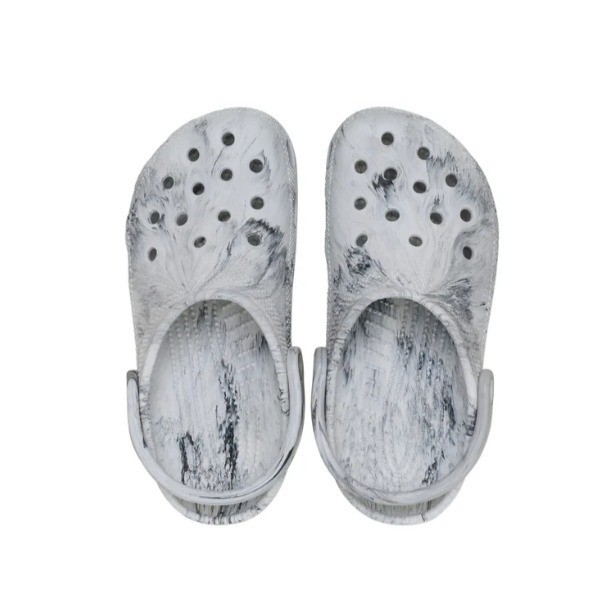 Crocs Classic Clogs Womens 10 Grey Swirl Watercolor Marbled NIB 211583