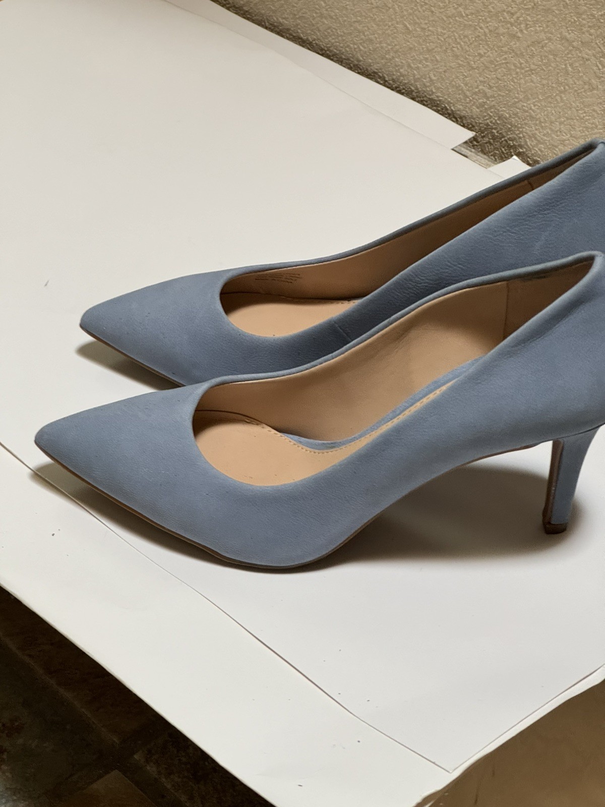 Gianni Bini Blue Pumps Shoes Size 5.5 Suede Leather